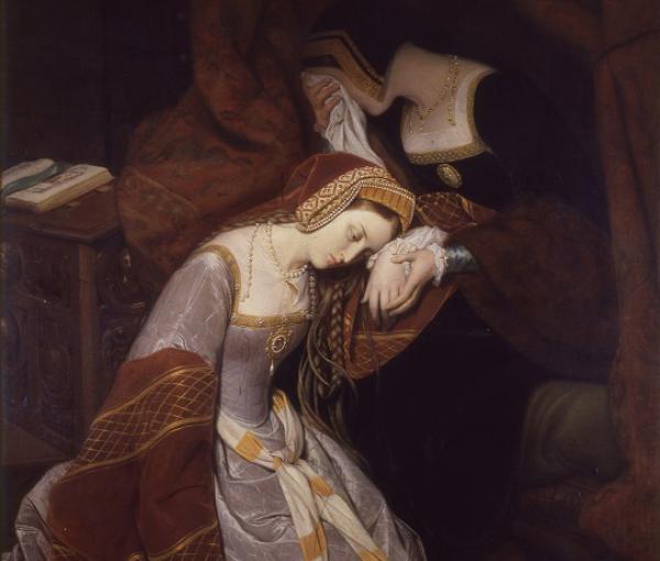 Edouard Cibot, Anne Boleyn dans la tour de Londres, 1835
